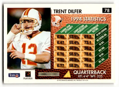 1995 Summit #78 Trent Dilfer NM-MT Buccaneers original gloss football card