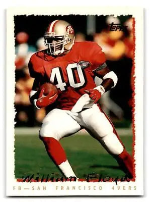 1995 Topps #70 William Floyd Football trading card for collectors of sports memorabilia
