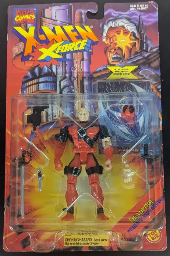 Toy Biz X-Men X-Force Deadpool action figure from the 1995 collectible series