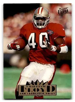 William Floyd football card from 1995 Ultra #296 trading cards collection