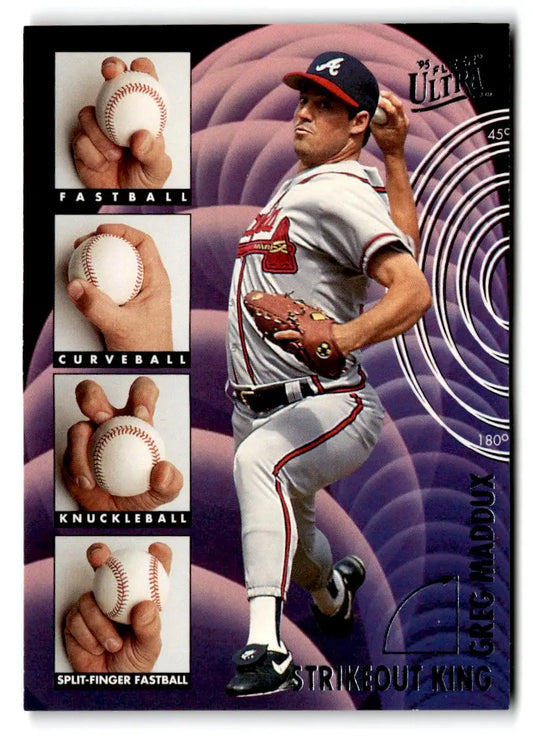 1995 Ultra #4 Greg Maddux Strikeout Kings - Trading Cards