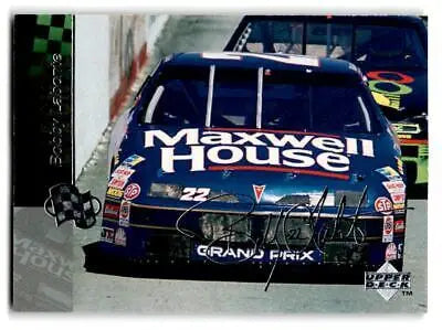 Blue Maxwell House race car featured in 1995 Upper Deck Bobby Labonte Silver Signature