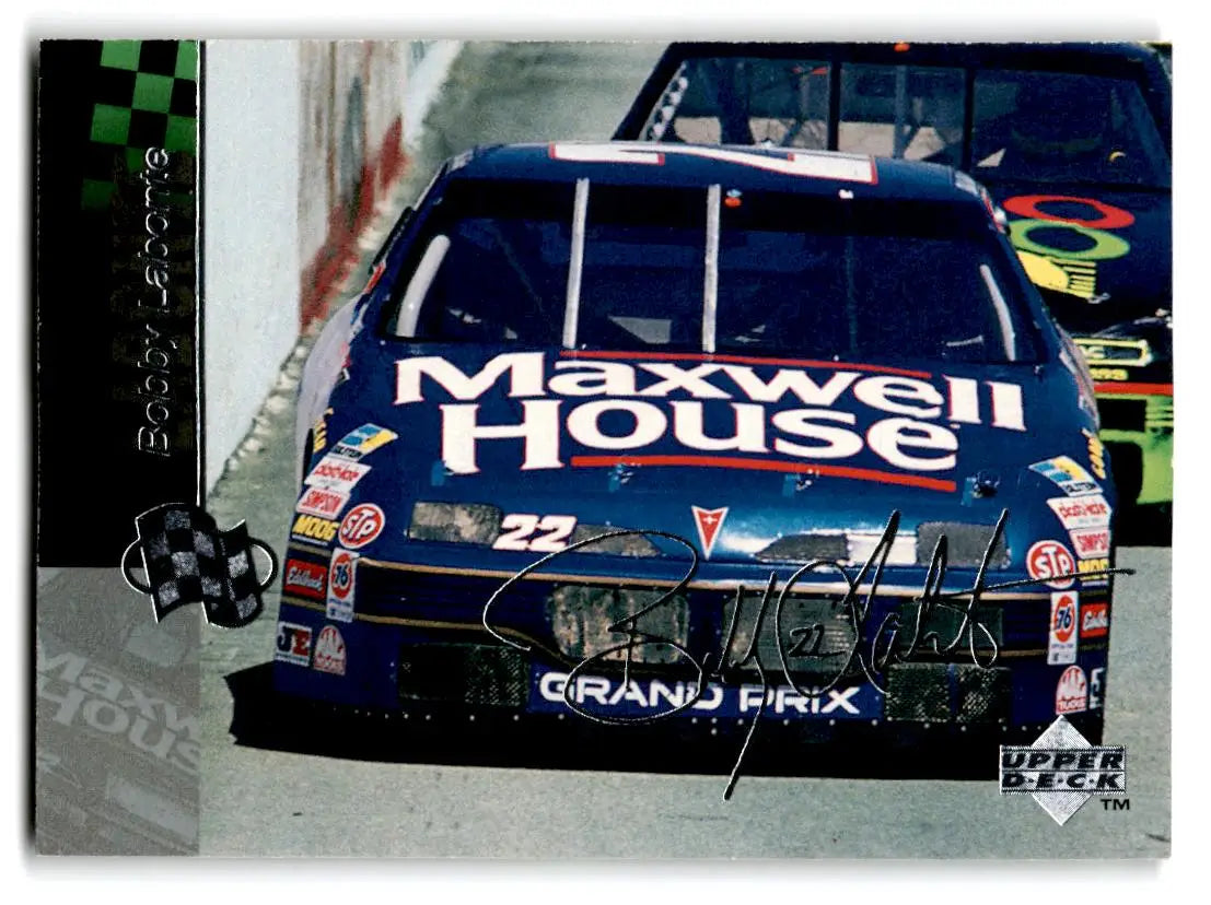 1995 Upper Deck #86 Bobby Labonte Silver Signature / Electric Silver - Trading Cards