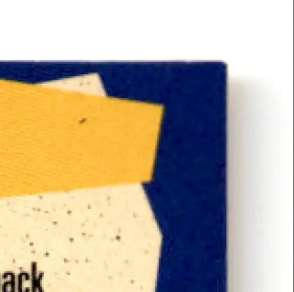 Dark blue and yellow book cover with speckled white section for 1995 Upper Deck Steve Young collection