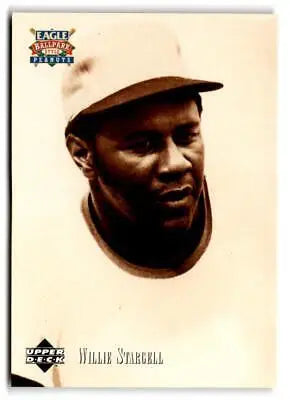 Willie Stargell 1995 Upper Deck Eagle Peanuts Legends #8 baseball card display
