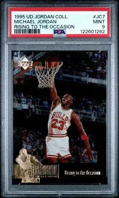 1995 Upper Deck Jordan Collection Michael Jordan JC7 Rising To Occasion PSA 9
