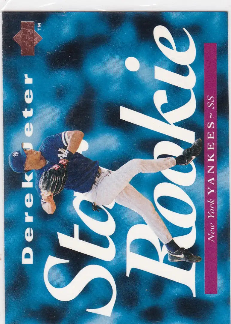 1995 Upper Deck Star Rookie Derek Jeter baseball card featuring Upper Deck Star rookie #225