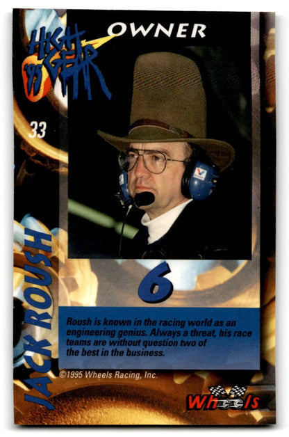 1995 Wheels Racing High Gear Jack Roush #33 - Race Car Model