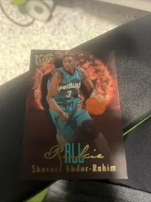 Shareef Abdur-Rahim Fleer Ultra rookie trading card from 1996-97 series
