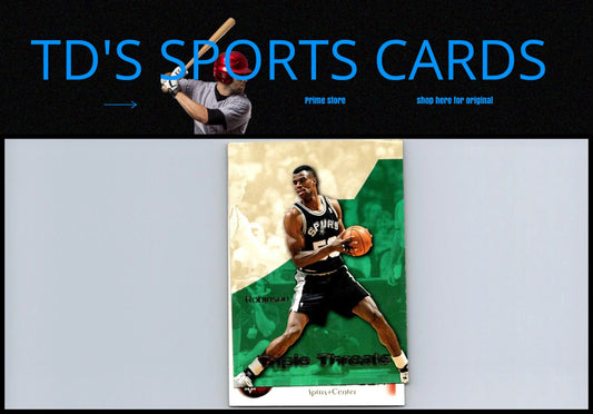 1996-97 SkyBox Premium TT6 David Robinson Triple Threats basketball trading card