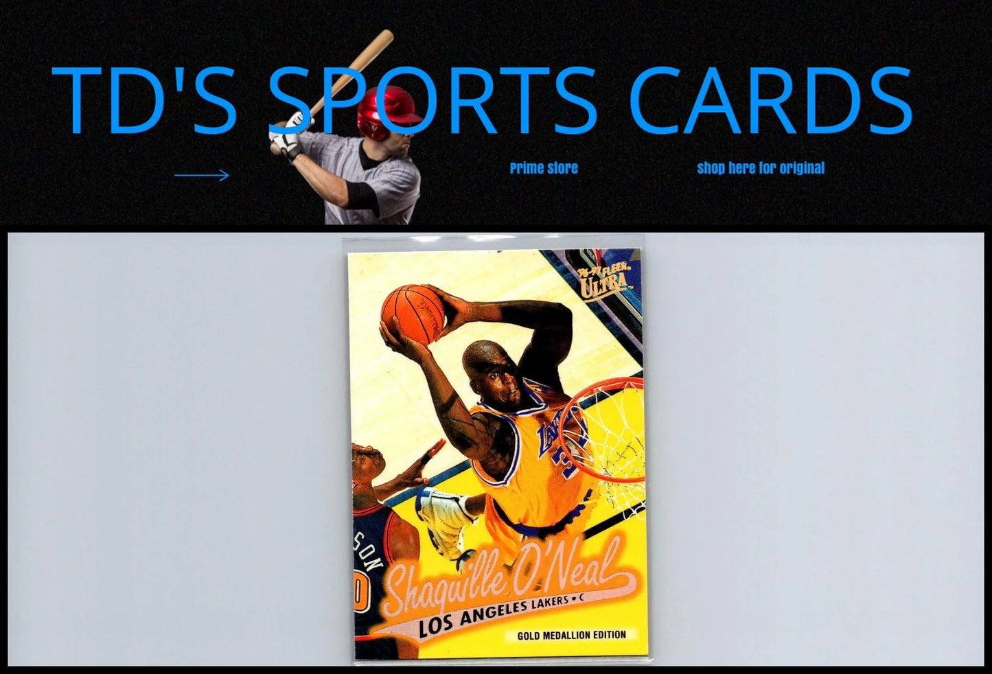 Shaquille O’Neal 1996-97 Ultra #204 trading card for basketball card collectors