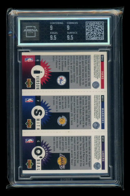 1996-97 Upper Deck Choice Mini Smith Iverson O’Neal M132/117/152 AC 9.5 - Trading Card