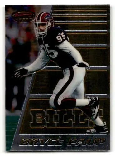 Bryce Paup Buffalo Bills football card from 1996 Bowman’s Best with original gloss