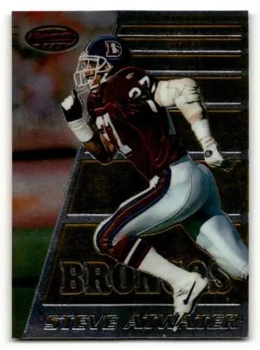 1996 Bowman’s Best #12 Steve Atwater Denver Broncos Football Card with original gloss