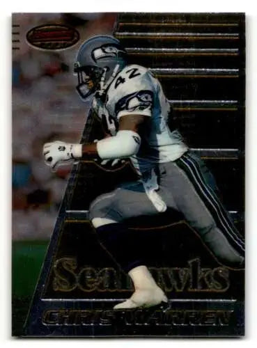 Original gloss 1996 Bowman’s Best #128 Chris Warren Seattle Seahawks Football Card