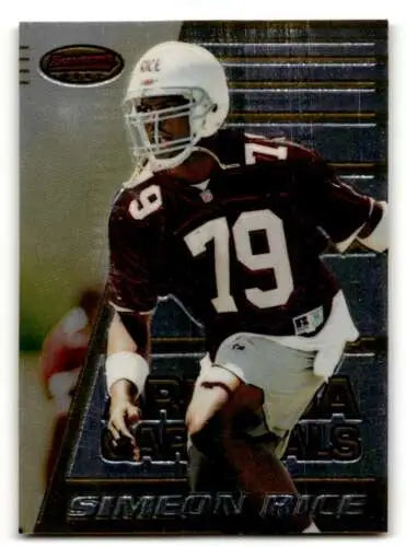 Simeon Rice Arizona Cardinals football card original gloss 1996 Bowman’s Best #151