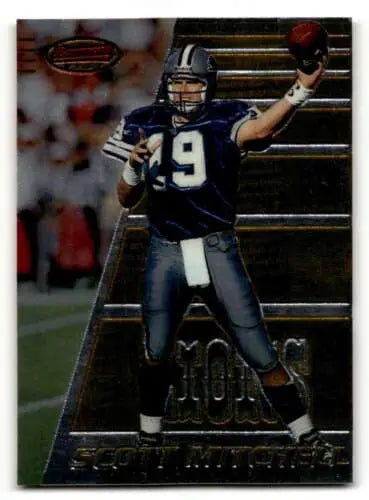 Scott Mitchell Detroit Lions football card with original gloss from 1996 Bowman’s Best