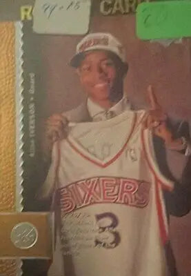 Allen Iverson rookie card from 1996 Collector’s Choice for sports trading and collectors