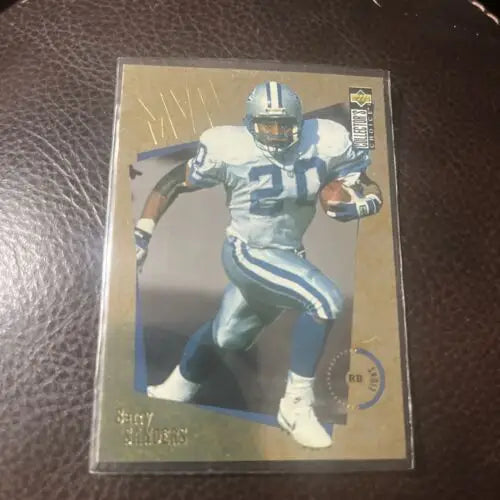 Barry Sanders 1996 Collector’s Choice Gold Foil HOF Football Card for collectors