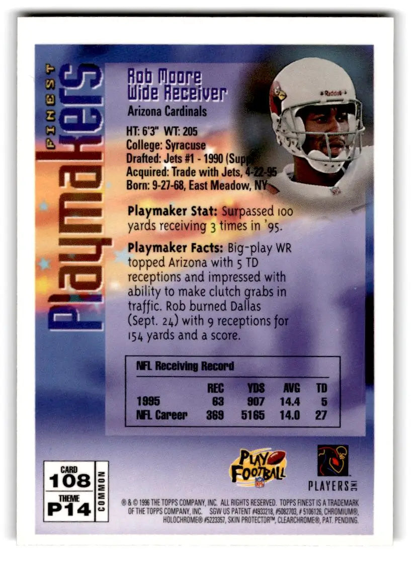 1996 Finest #108 Rob Moore - Trading Cards