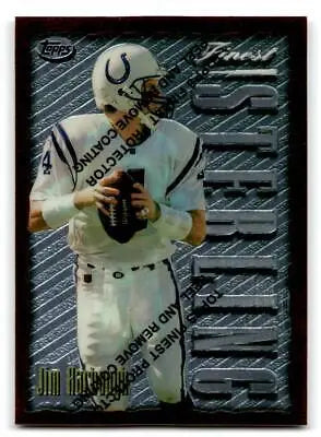 Jim Harbaugh 1996 Finest #73 trading card showcasing the former NFL quarterback