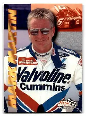 Mark Martin Finish Line trading card from 1996 featuring car #60 for collectors