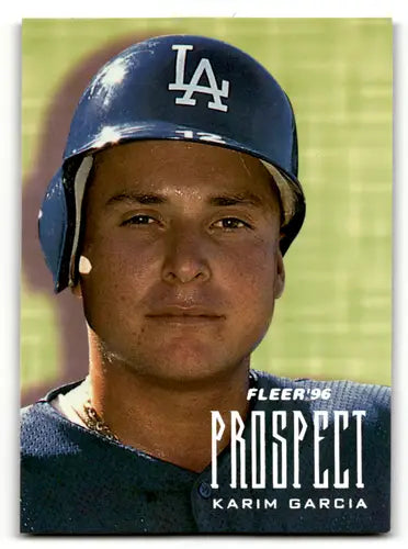 Karim Garcia Fleer Prospects baseball card with original gloss from 1996 Dodgers collection