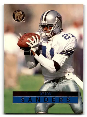 1996 Fleer Ultra #41 Deion Sanders football card with original gloss for collectors