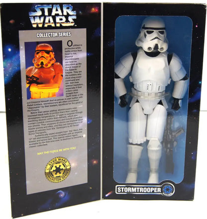 Stormtrooper action figure in packaging from 1996 Hasbro Star Wars Collector Series