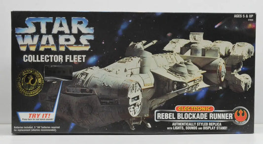 Star Wars Collector Fleet Rebel Blockade Runner toy in Kenner packaging