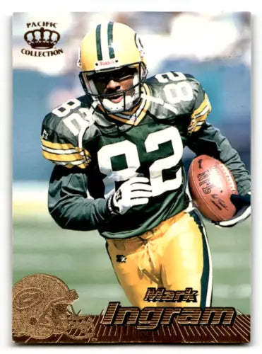 1996 Pacific #155 Mark Ingram football card in original gloss, near mint condition
