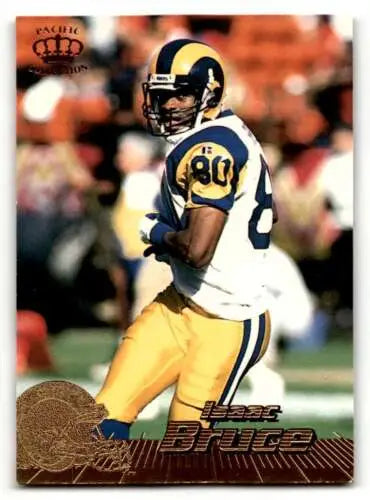 1996 Pacific Collection #417 Isaac Bruce St. Louis Rams Football Card with original gloss