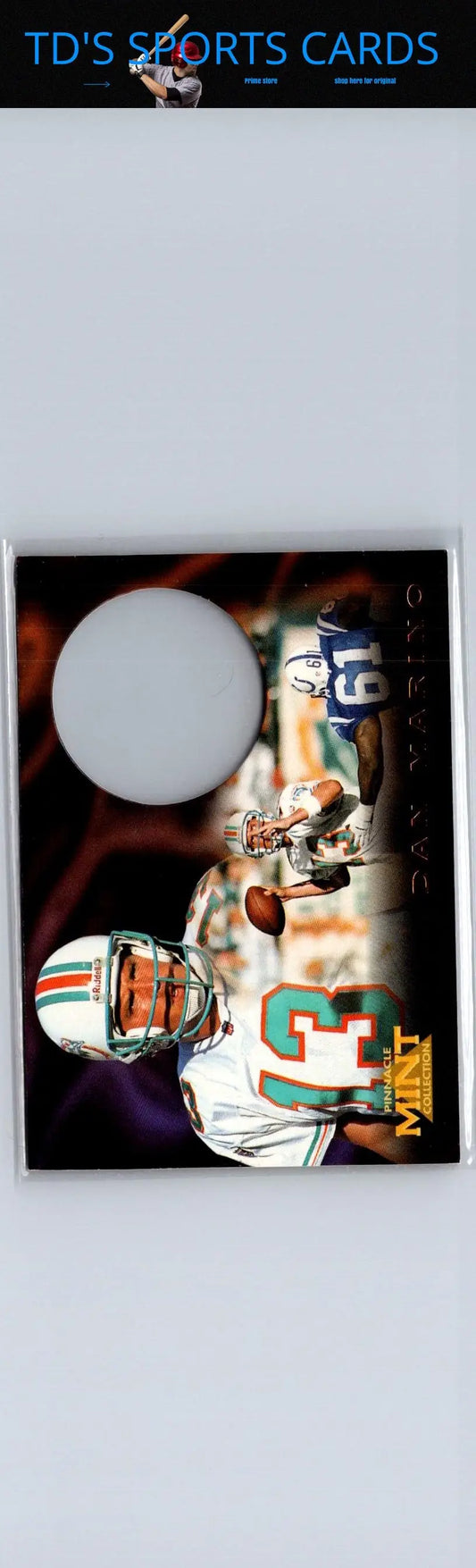 Dan Marino football card from Pinnacle Mint 1996 Pinnacle Mint #4 collectible memorabilia
