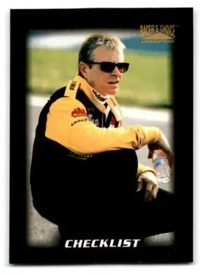 Racing sports trading card of Mark Martin from Pinnacle Racer’s Choice series