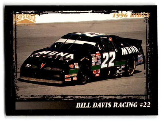 1996 Pinnacle Racer’s Choice #35 Ward Burton’s Car - Collectible Trading Cards