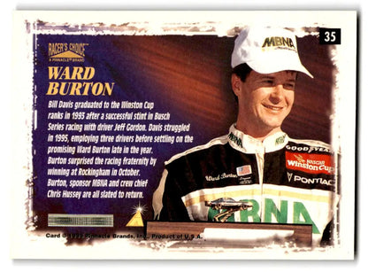 1996 Pinnacle Racer’s Choice #35 Ward Burton’s Car - Collectible Trading Cards