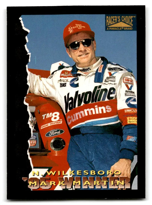1996 Pinnacle Racer’s Choice #85 Mark Martin - Trading Cards
