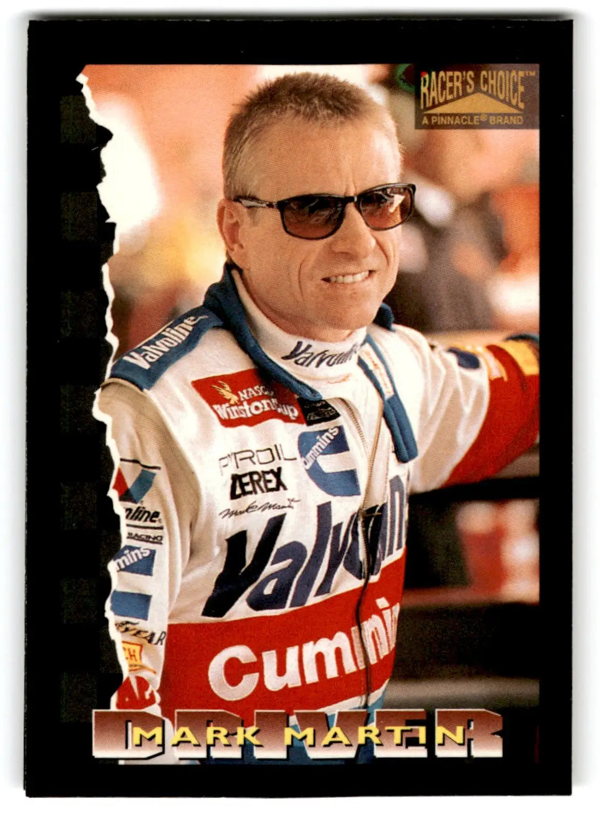1996 Pinnacle Racing Racer’s Choice Mark Martin #6 - Collectible Card