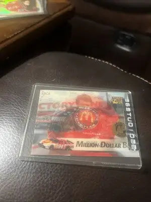 1996 Pinnacle Speedflix Bill Elliott trading card in protective case for collectors