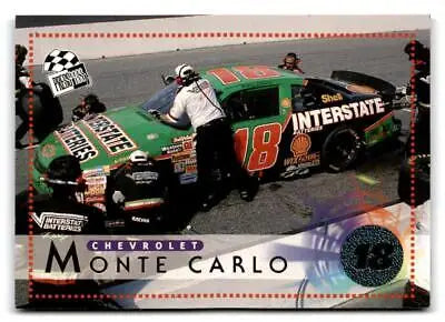 Green and black race car representing Bobby Labonte’s Car from 1996 Press Pass
