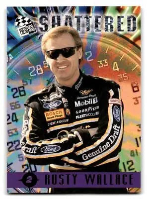 1996 Press Pass #99 Rusty Wallace racing card for avid trading cards collectors