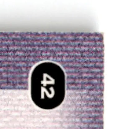 Black oval label with number 42 for 1996 Press Pass Racing Premium Bobby Hamilton