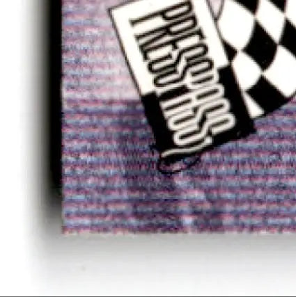 Press Pass Racing Premium Bobby Hamilton #42 checkered flag with brand tag