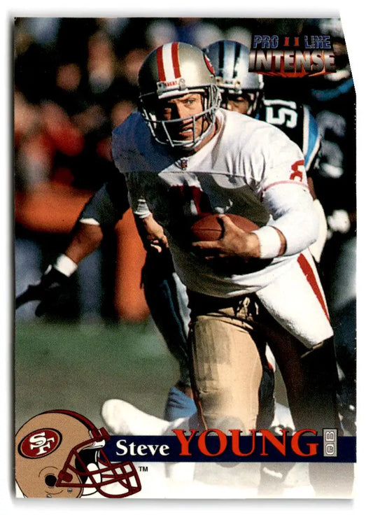 1996 1996 Pro Line II Intense #71 Steve Young San Francisco 49ers FOOTBALL Cards - Football Cards