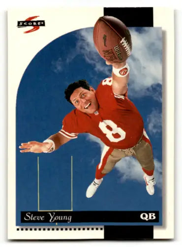 Original gloss 1996 Score #187 Steve Young football card from Simply Sandoval