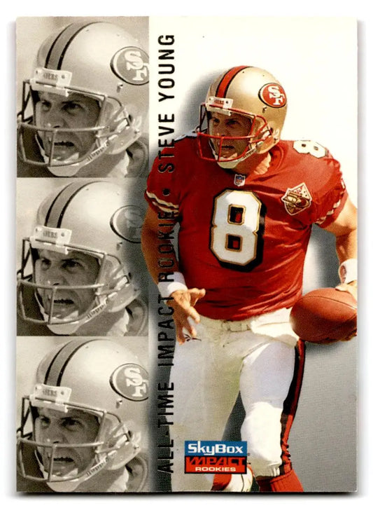 1996 SkyBox Impact Rookies #118 Steve Young - Trading Cards