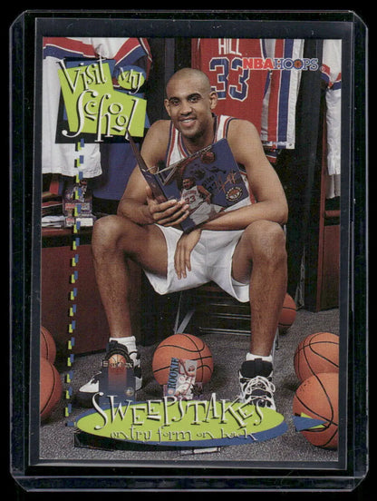 1996 SkyBox NBA Hoops Grant Hill Visit My School Sweepstakes Basketball - Basketball Card