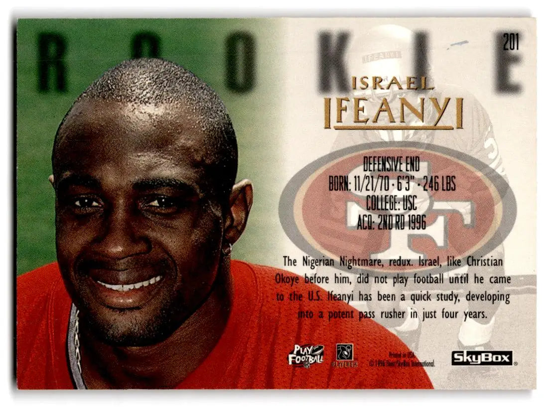 1996 SkyBox Premium #201 Israel Ifeanyi - Trading Cards