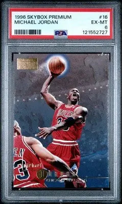 1996 Skybox Premium Michael Jordan #16 Basketball PSA 6