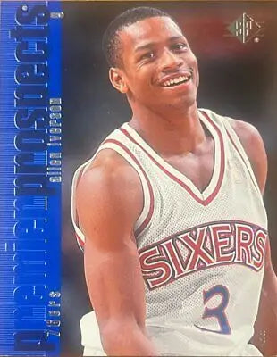Allen Iverson card from 1996 SP Premier Prospects Box Set #141 collectible sports item